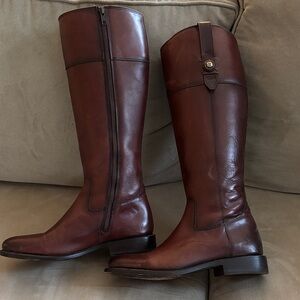 Frye Brown Leather Riding Boots size 9